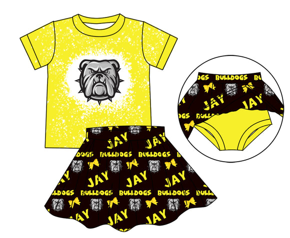 close time: May 19 custom style no moq bulldogs yellow outfits
