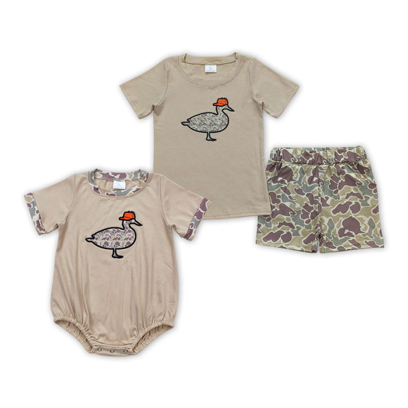 Embroidery Mallard duck camo series clothing