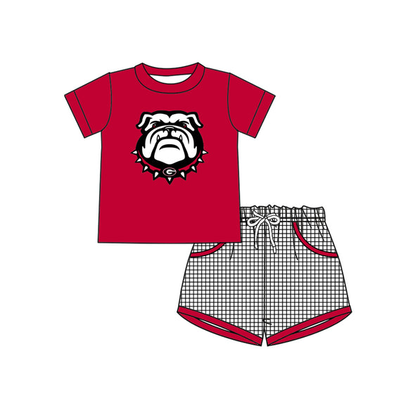 close time: May 8 custom style no moq GEORGIA red boy outfits