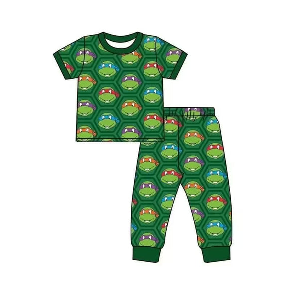 close time: May 28 custom style no moq cartoon Tortoise green pajamas