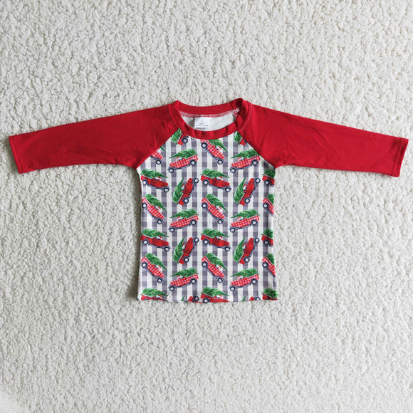 Christmas long-sleeved shirts for boys