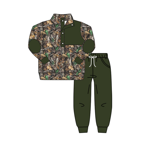 BLP0489 pre order long sleeve hunting pullover boy green outfits