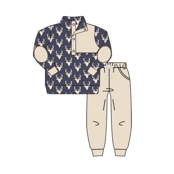 BLP0494 pre order long sleeve hunting pullover boy deer outfits