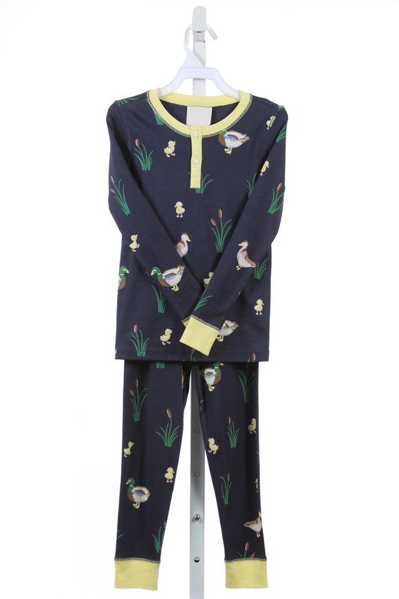 BLP0500 pre order long sleeve mallard duck black boy pajamas