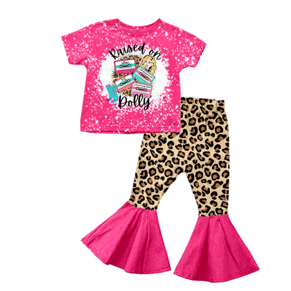 GSPO1319--pre order pink short sleeve girls outfits