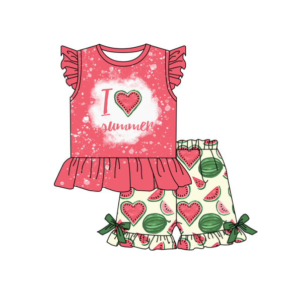 GSSO0576--pre order summer pink girls outfits