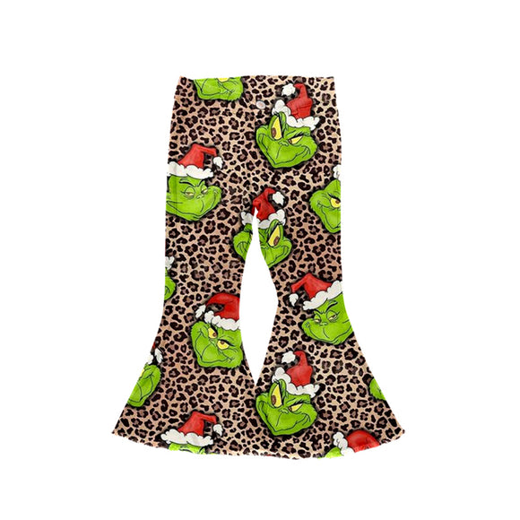 P0482 pre order Christmas cartoon leopard girls jeans