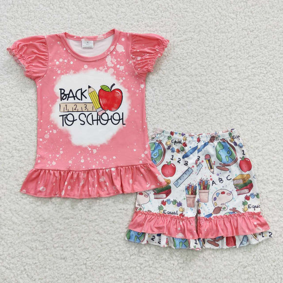 --GSSO0355-- back to school apple pink girls outfit