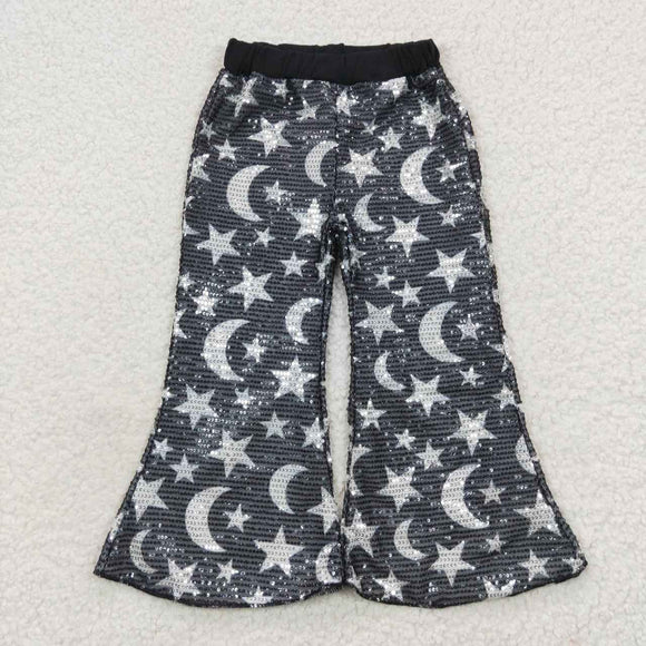 new style moon and star Sequined bell bottoms