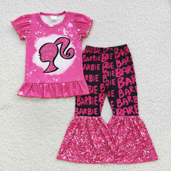 pink cartoon girls girls pajamas
