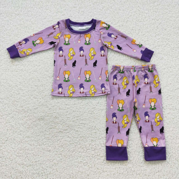 Halloween Witch purple pajamas outfit