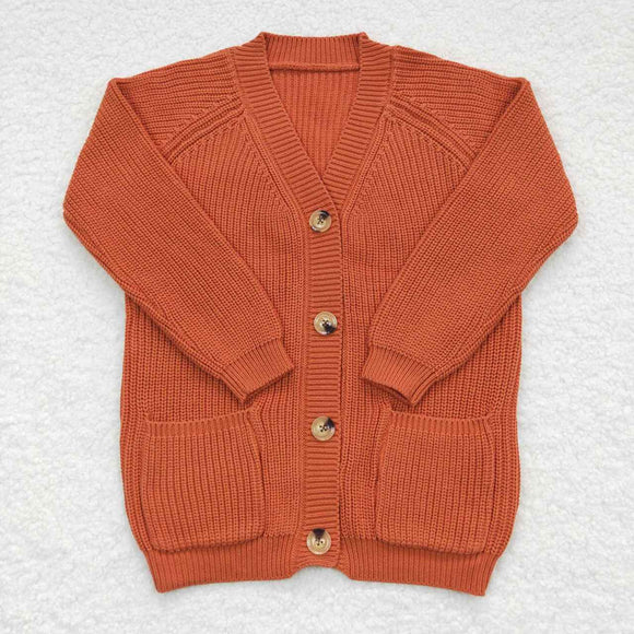 long sleeve sweater caramel color cardigan
