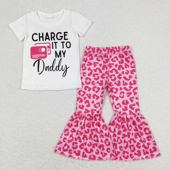 Charge it to my daddy leopard pants girls clothes