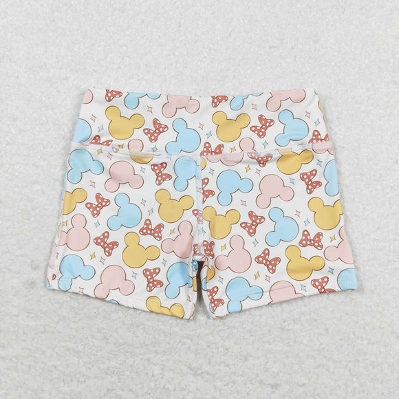 Bow colorful mouse baby girls summer shorts