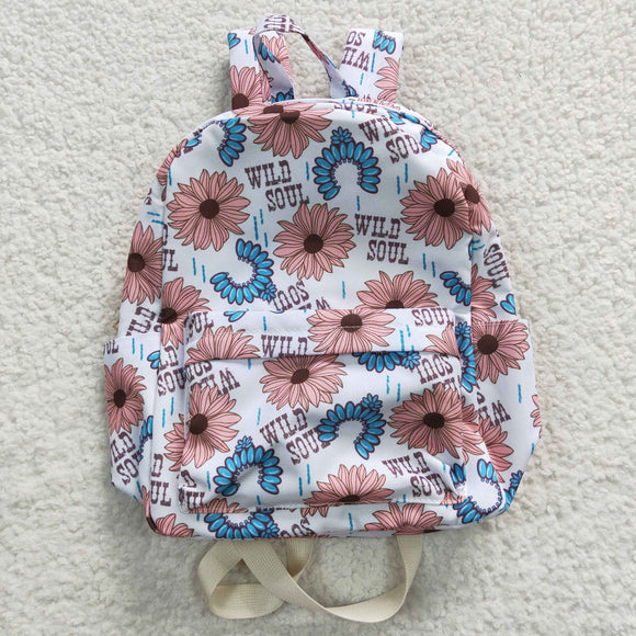 High quality  western flower print backpack