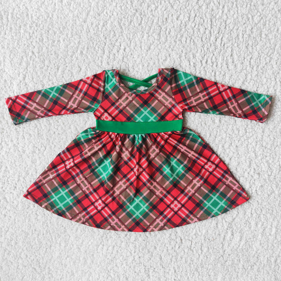 red and green fall girl dress