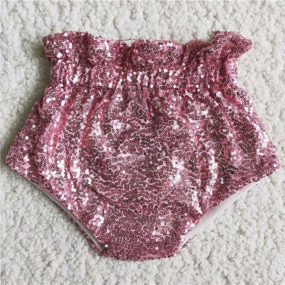 pink Sequined bummies
