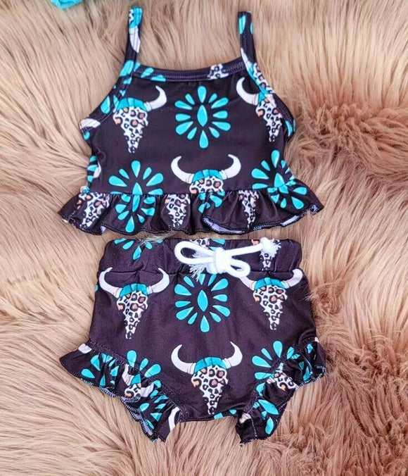 summer turquoise cow girl clothing
