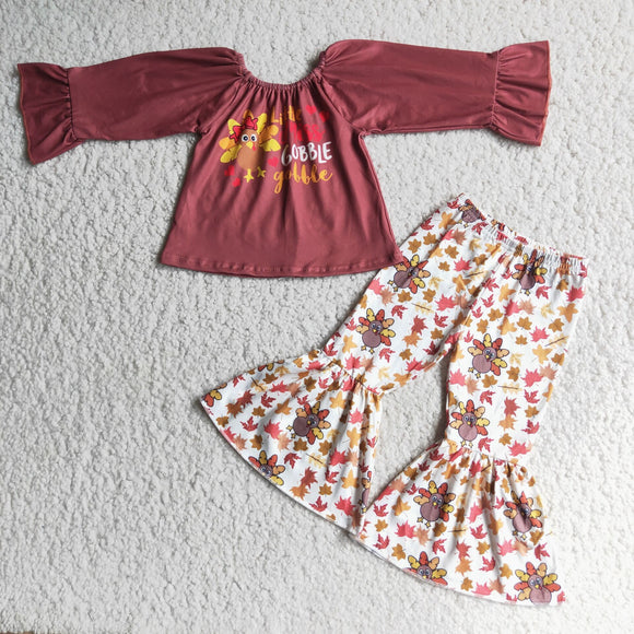 Thanksgiving gobble girls clothing  outfits