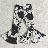 cow black and white jeans