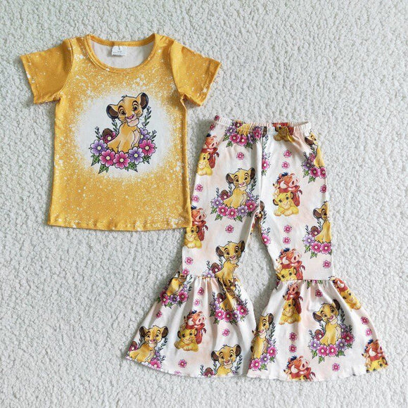 cartoon yellow girl clothing