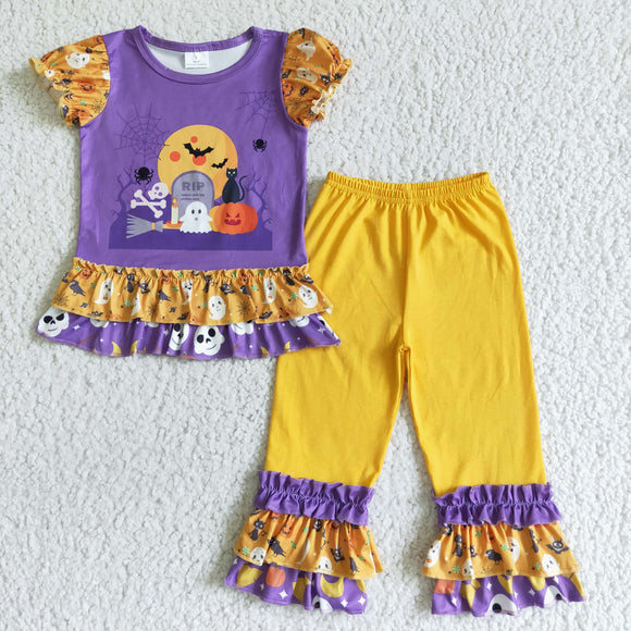 Halloween purple girls clothing