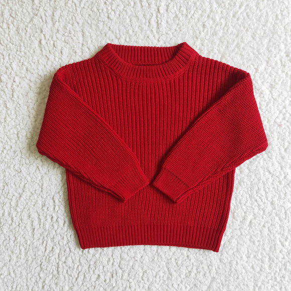 red girl sweater