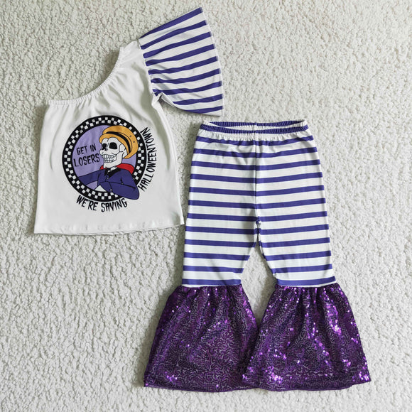 Halloween purple girls clothing