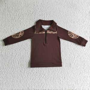 brown pullover