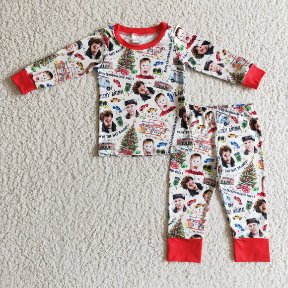 cartoon boys and  girls pajamas clothing