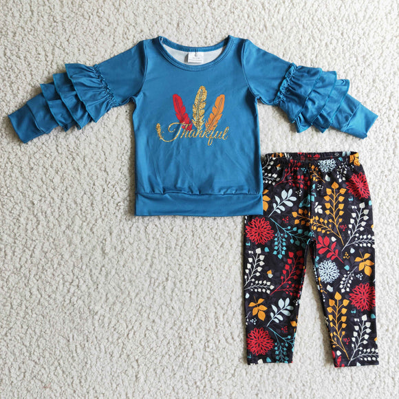 blue feather girls clothing