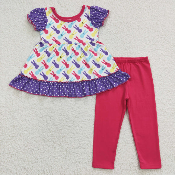 Easter pink and purple cartoon clothing  outfits
