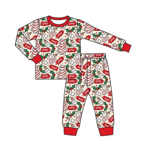 MOQ 3 custom style no moq Christmas boys pajamas