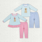 Christmas embroidery boys and girls dog outfits