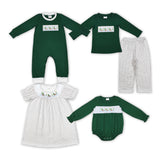 embroidery mallard ducks green kids clothing