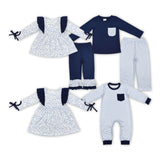 fall floral navy long sleeve kids clothing