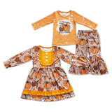 fall vibes pumpkin long sleeve kids clothing