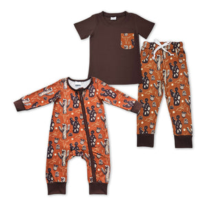 western cacts kids clothes pajamas