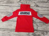 MOQ 3 custom style Arkansas boys pullover