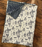 custom style moq 10 western cowboy blanket