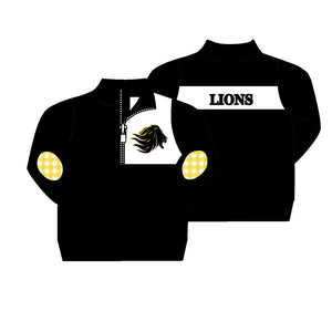 MOQ 3 custom style LIONS  boys pullover