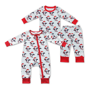 western cow Christmas kids clothes pajamas