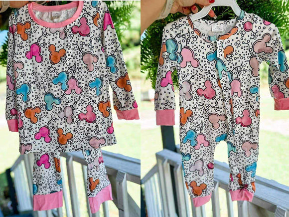 Matching Baby girls Balloon cartoon romper pajamas