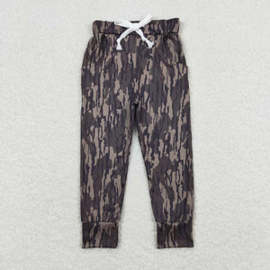 Olive camo pocket kids boys pants