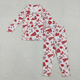 Matching RTS NO MOQ Baby Girls cheer Yoga Long Sleeve Trousers outfits set