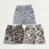 Matching Baby boys camo shorts outfits