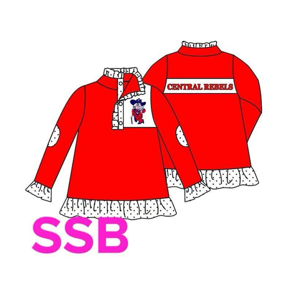 MOQ 3 custom style kids and adult CENTRAL REBELS pullover