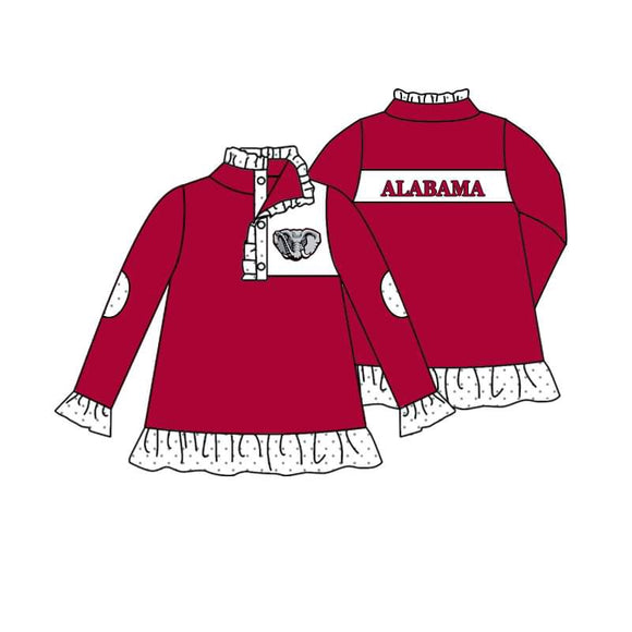 custom style moq 3  ALABAMA girls pullover