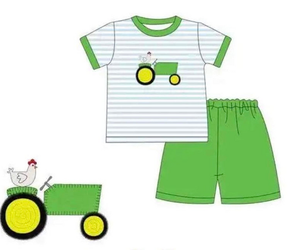 Deadline April 29 tractor top shorts boy outfits
