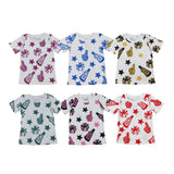 Matching Baby girls colorful CHEER summer shirt top
